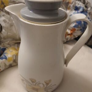 Thermos brand #820 insulated carafe Made In W.Germany Good Condition Floral